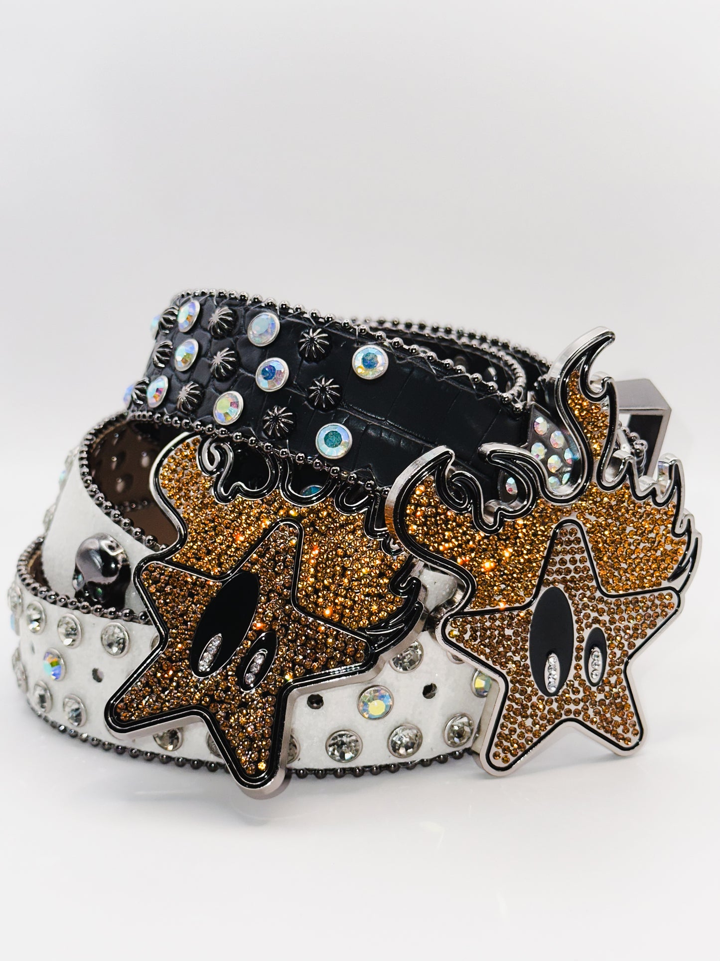 PSYCHO STAR BELT (Rainbow black)