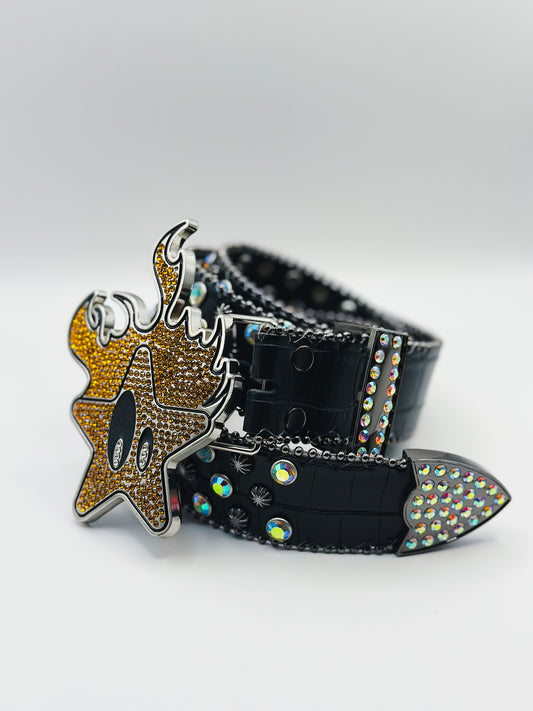PSYCHO STAR BELT (Rainbow black)
