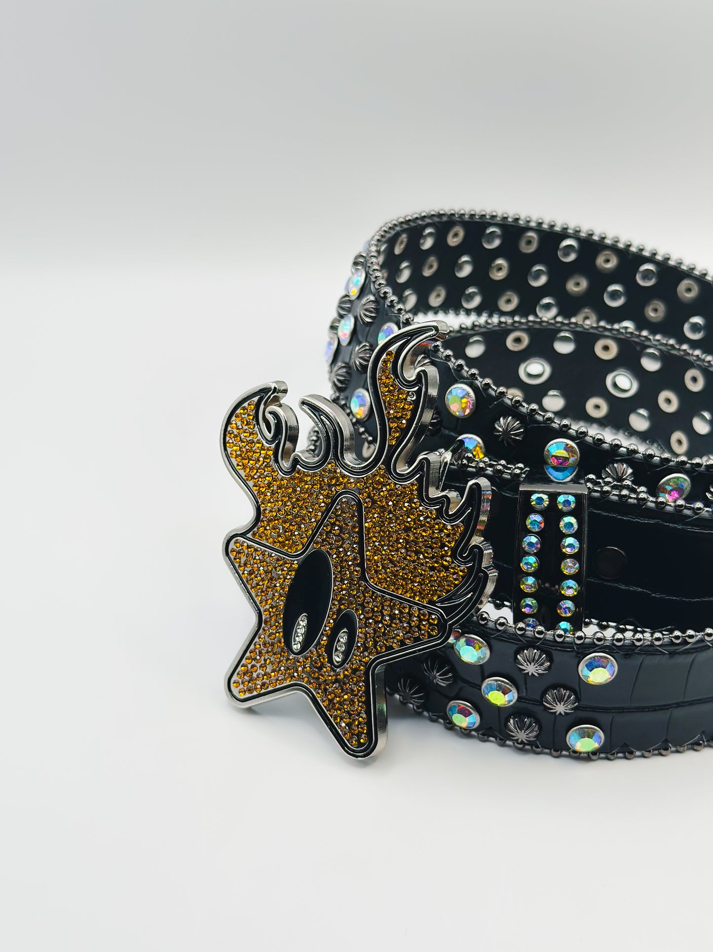PSYCHO STAR BELT (Rainbow black)