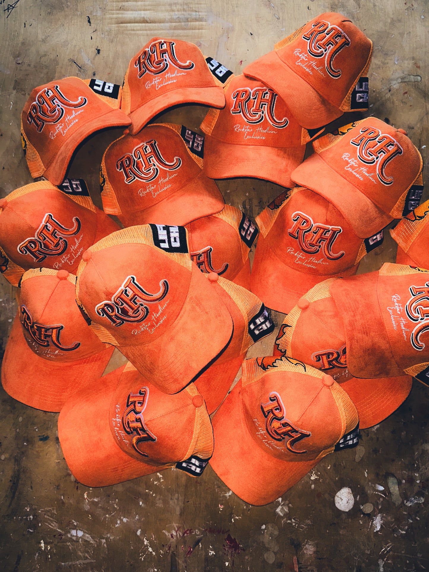 PSYCHO STARZ TRUCKER HAT - ORANGE