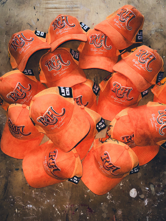 PSYCHO STARZ TRUCKER HAT - ORANGE