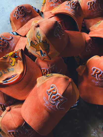 PSYCHO STARZ TRUCKER HAT - ORANGE