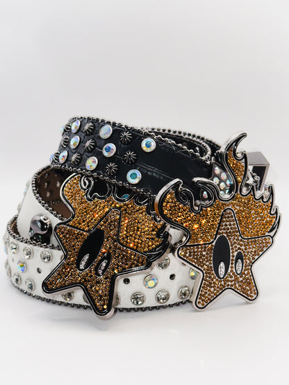 PSYCHO STAR BELT (Rainbow black)