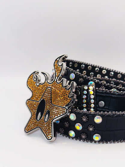 PSYCHO STAR BELT (Rainbow black)