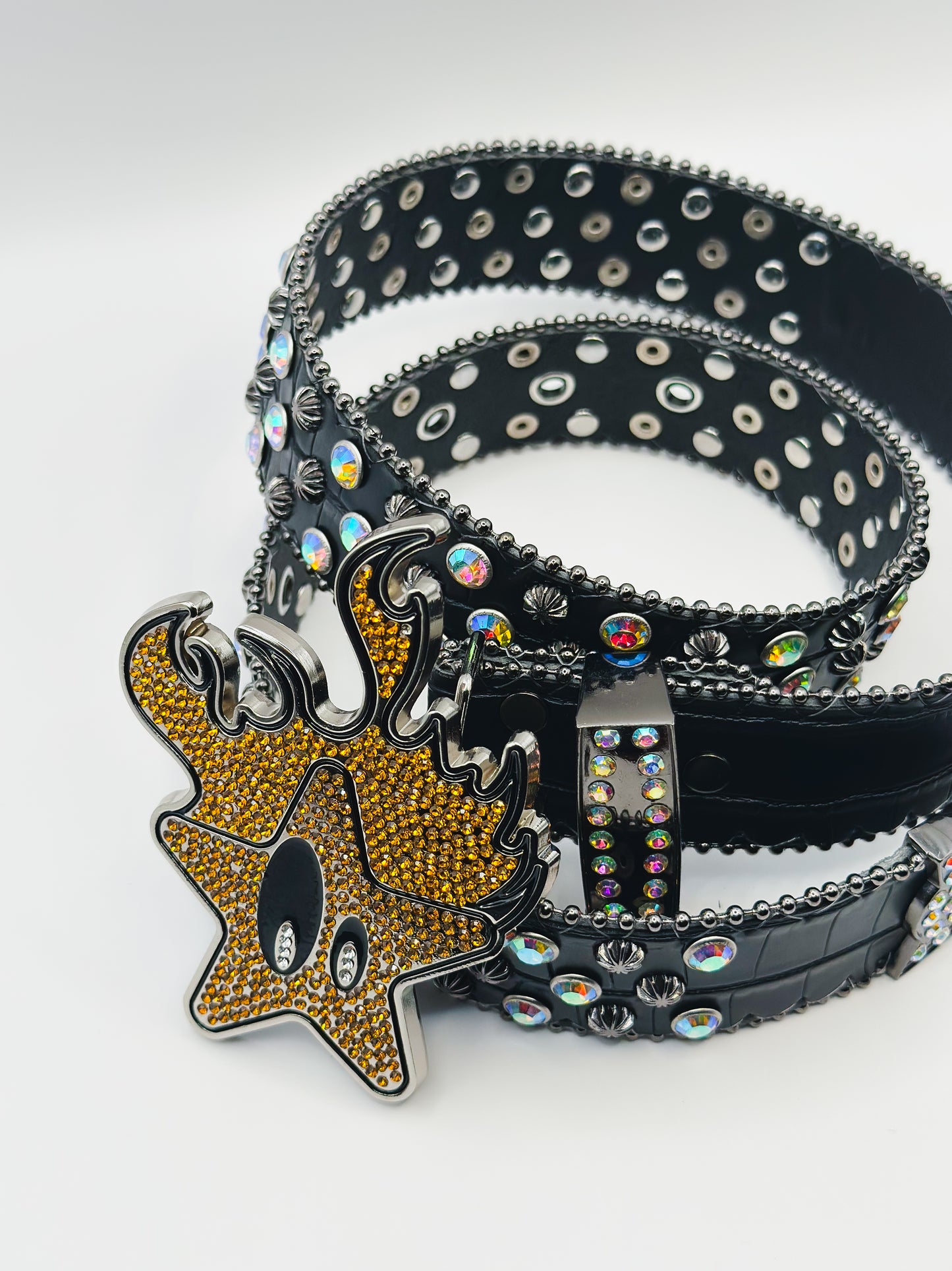 PSYCHO STAR BELT (Rainbow black)