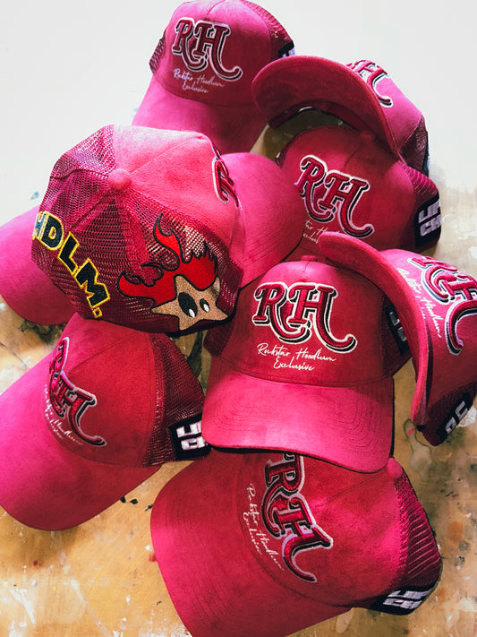 PSYCHO STARZ TRUCKER HAT - RED
