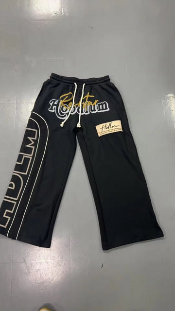 “HDLM” Wide leg Sweatpants