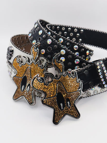 PSYCHO STAR BELT (White)