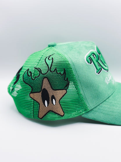 Psycho Star Trucker Hat (Green)