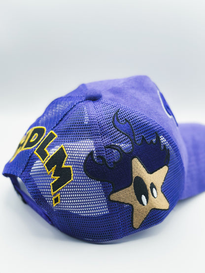 Psycho Star Trucker Hat ( Purple)